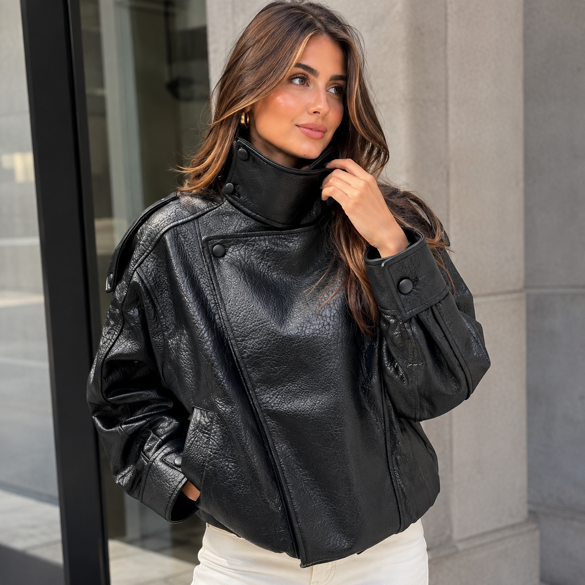 Élodie chaqueta cuero - Mavea