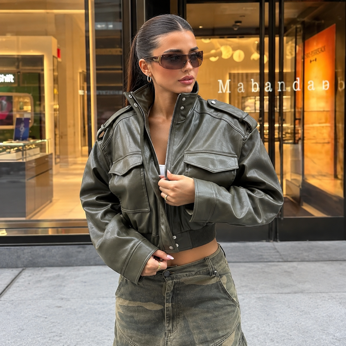 Zaira Cropped Chaqueta - Mavea