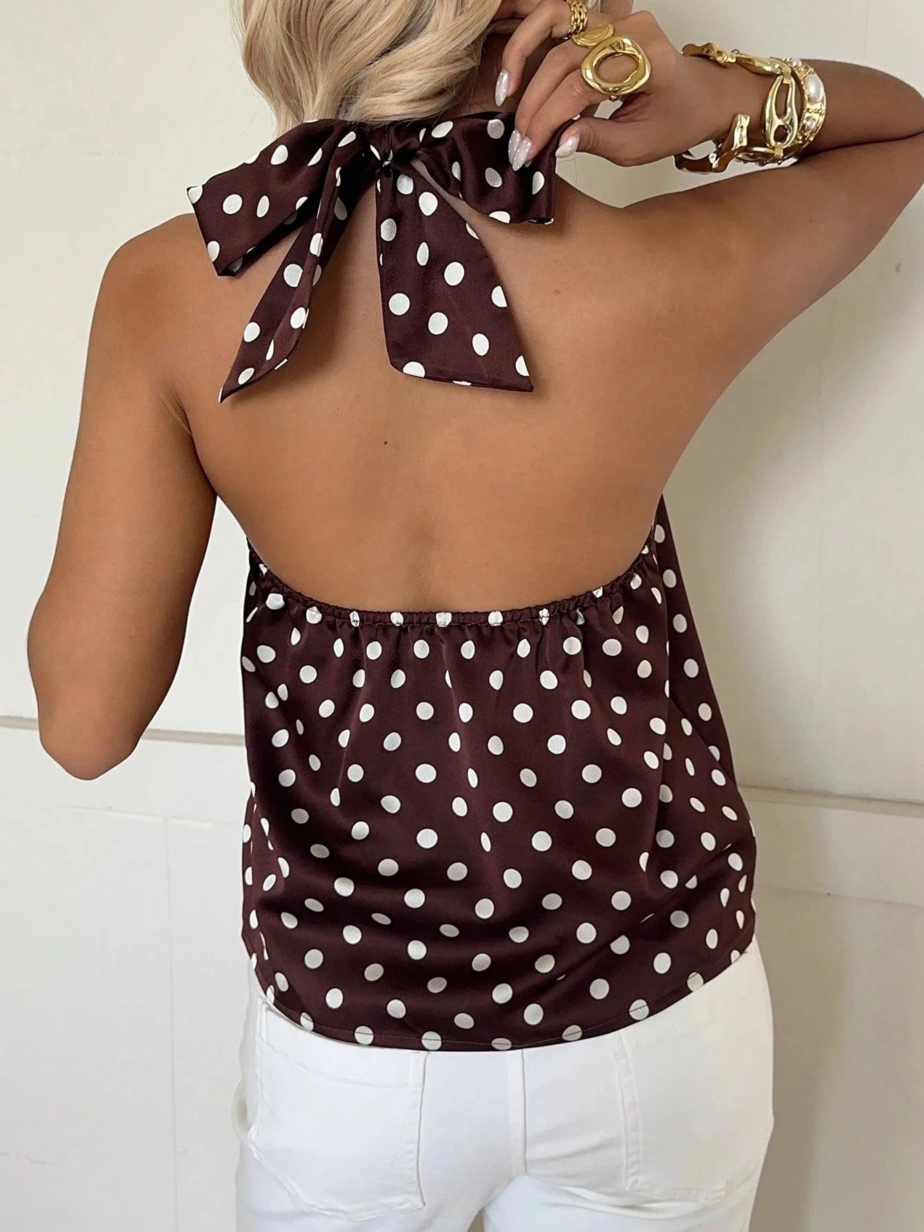 Top Estampado de puntos - Mavea